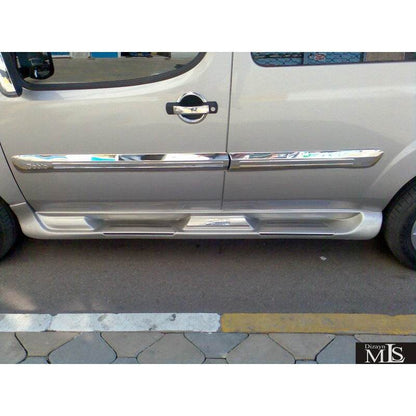 Side sills Sorento type (paintable) for Fiat Doblo I 2005-2010 - Reelken Auto