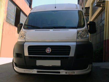 Front lip 2006-2013 (narrow with LED, primed for painting) for Citroen Jumper 2007-2025 - image 1