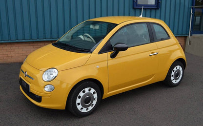 Covers for mirrors 2007-2015 (2 pcs, natural carbon) for Fiat 500/500L - Reelken Auto