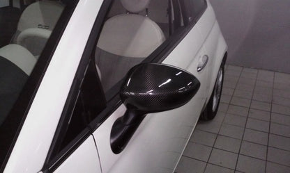 Mirror Covers 2007-2015 (2 pcs, Real Carbon) for Fiat 500/500L 2013-2022 - image 4