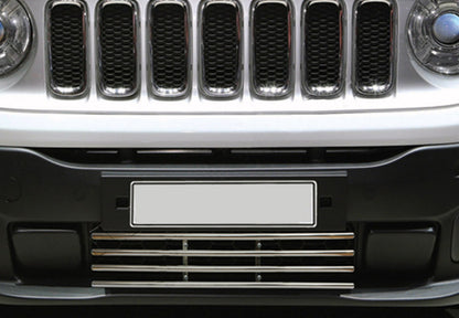 Front Bumper Grille Stainless Steel for Jeep Renegade 2014- - image 1