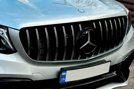 Front emblem under glass, black trim a0008880111 (For GLE) for Mercedes GLE/ML сlass W166 2011-2018 - image 2