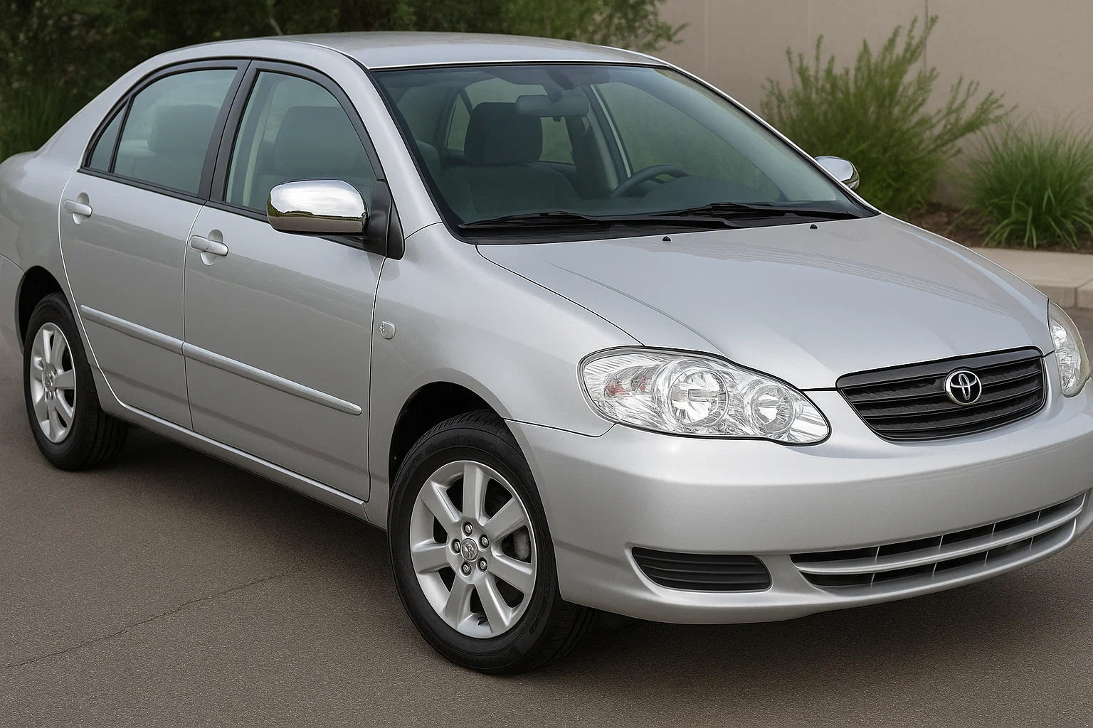 Mirror Covers 2002-2005 (2 pcs, plastic) for Toyota Corolla 2002-2007 - image 1