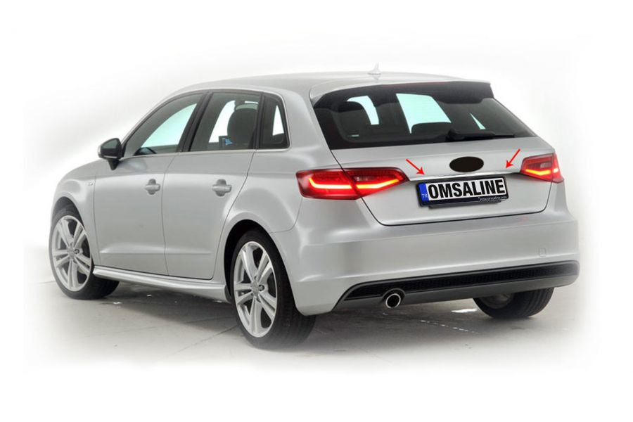 Stainless steel trim above license plate HB for Audi A3 2012-2020 - image 1
