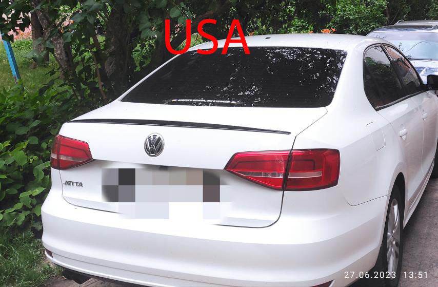 Spoiler LIP (Sunplex, black) (115.8cm * 6.3cm) for Volkswagen Jetta 2011-2018 - Reelken Auto