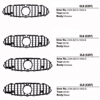 Front grill (2005-2008, Diamond Silver) for Mercedes CLS C219 2004-2010 - Reelken Auto