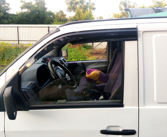 Window Deflectors (2 pcs, Sunplex Sport) for Mercedes Vito W638 1996-2003 - image 2