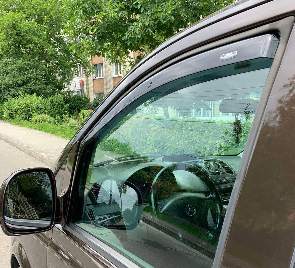 In-channel window deflectors (2 pcs, HIC) for Mercedes Viano 2004-2014 - image 1