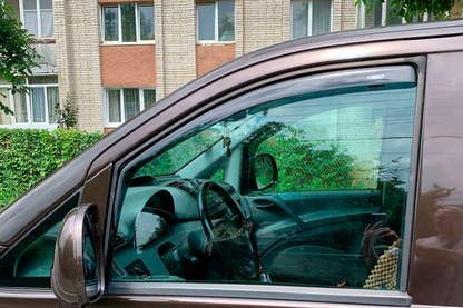 In-channel window deflectors (2 pcs, HIC) for Mercedes Vito W639 2004-2014 - image 4