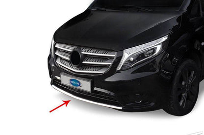 Covers on the front bumper (stainless steel) for Mercedes Vito / V-class W447 2014↗ year - Reelken Auto