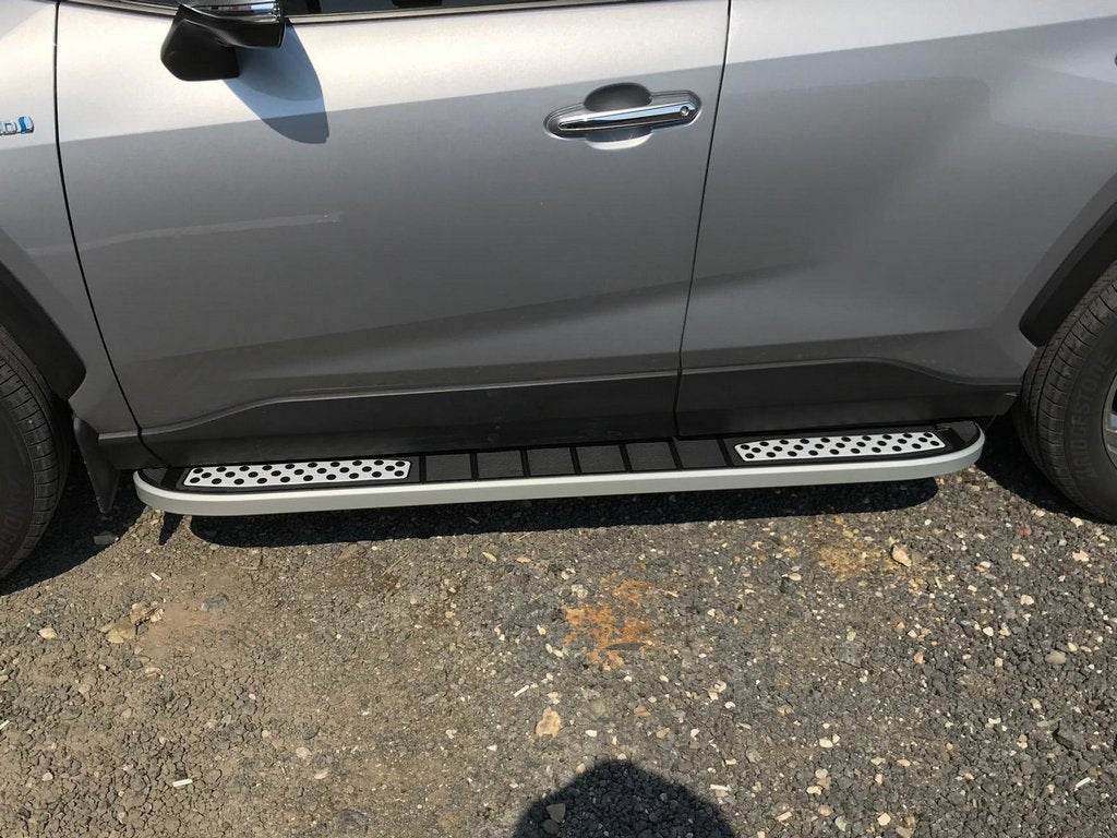 Side sills Tayga V2 (2 pieces, aluminum) for Toyota Rav 4 2019- - Reelken Auto