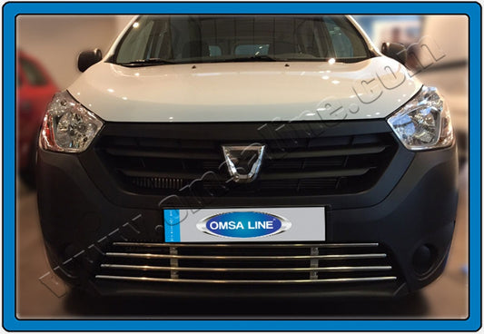 Front Bumper Grille Stainless Steel for Renault Dokker 2013-2022 - image 2