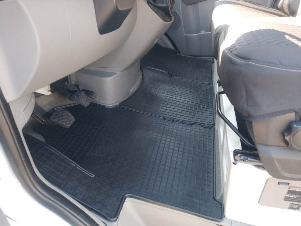 Rubber mats (3 pcs, Polytep) for Volkswagen Crafter 2006-2016 - Reelken Auto