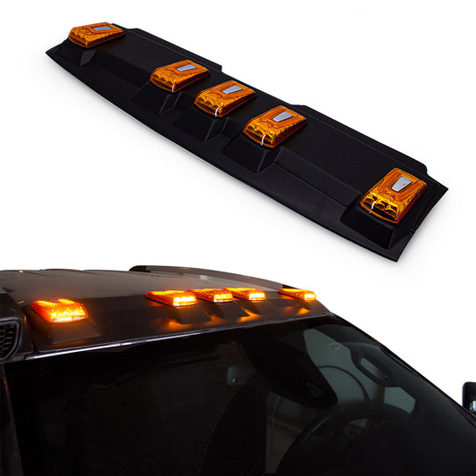 LED V2 Windshield Visor for Ford Ranger 2011-2022 - image 1