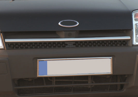 Lining on the grille (1 piece, stainless.) for Ford Connect 2002-2006 - image 1