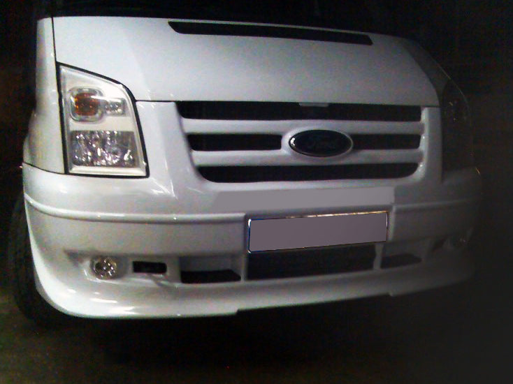 Front bumper lip (2006-2014, with grille) for Ford Transit 2000-2014 - image 2