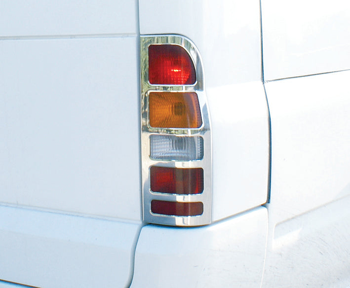 Tail Light Covers (2 pcs, Stainless Steel) for Ford Transit 2000-2014 - image 4