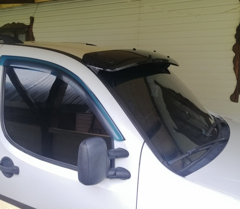 Windshield visor (black gloss, 5mm) for Fiat Doblo I 2001-2005 - image 9