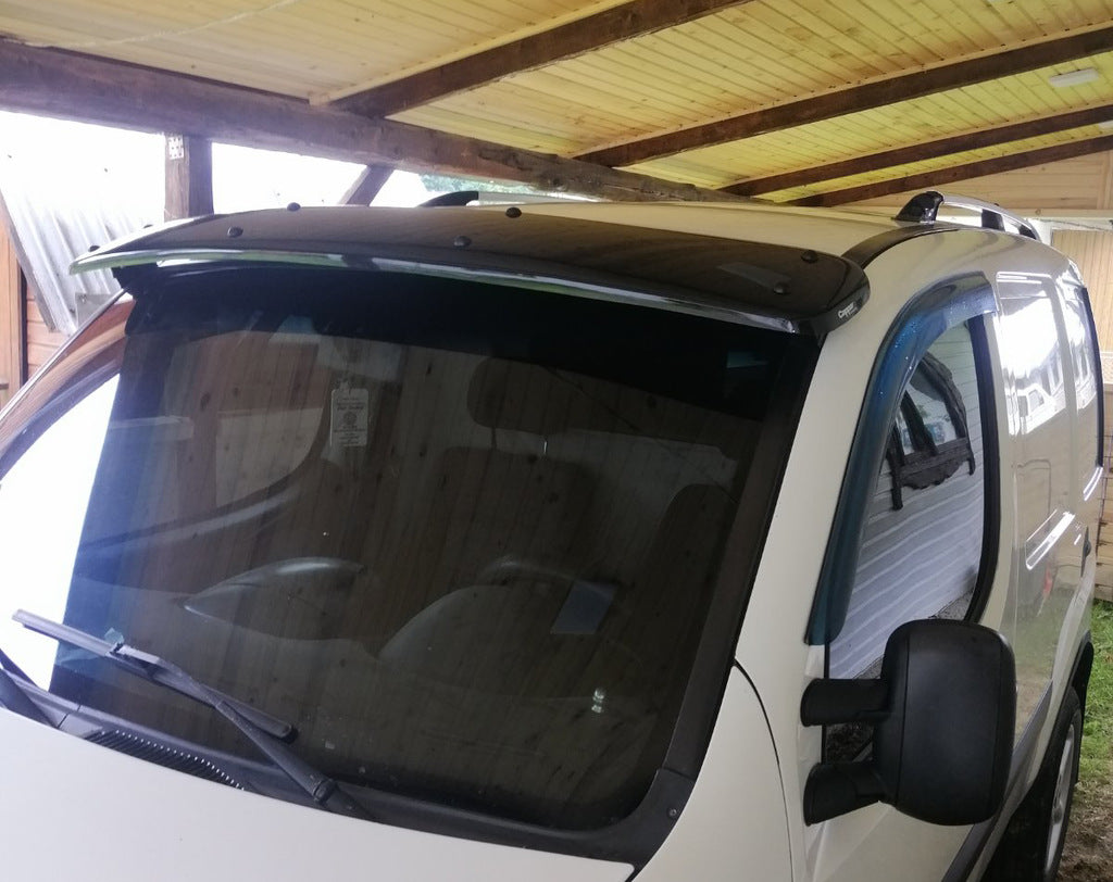 Windshield visor (black gloss, 5mm) for Fiat Doblo I 2001-2005 - image 12