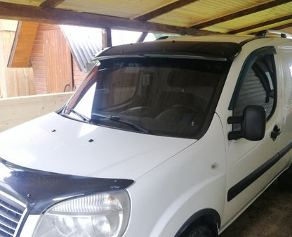 Windshield visor (black gloss, 5mm) for Fiat Doblo I 2001-2005 - image 14