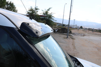 Windshield visor (black gloss, 5mm) for Fiat Doblo II 2010-2022 - image 5