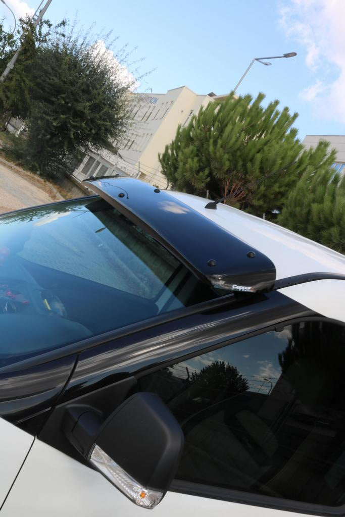 Windshield visor (black gloss, 5mm) for Fiat Doblo II 2010-2022 - image 7