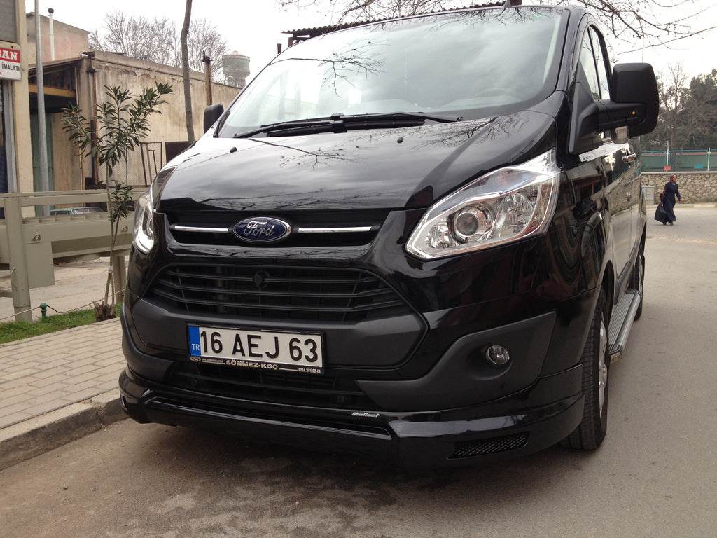 Cover on the front bumper (2013-2017, for painting) for Ford Custom 2013-2022 - Reelken Auto
