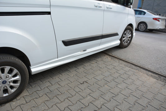 Side Skirts (2 pcs, primed for painting) for Ford Custom 2013-2022 - image 1