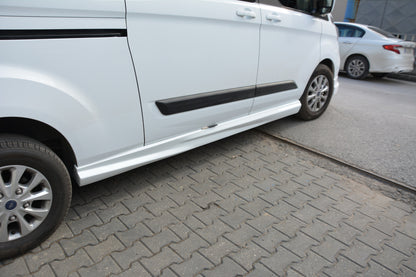 Side Skirts (2 pcs, primed for painting) for Ford Custom 2013-2022 - image 1