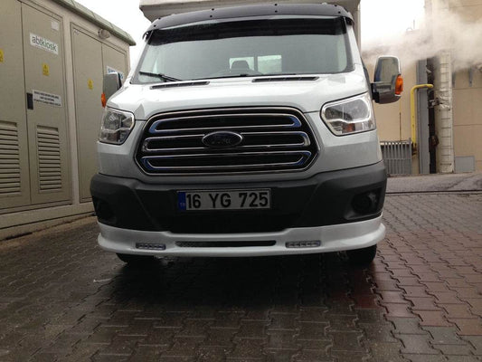 The front bumper spoiler Ince (2014-2019, paintable) for Ford Transit 2014↗ - Reelken Auto