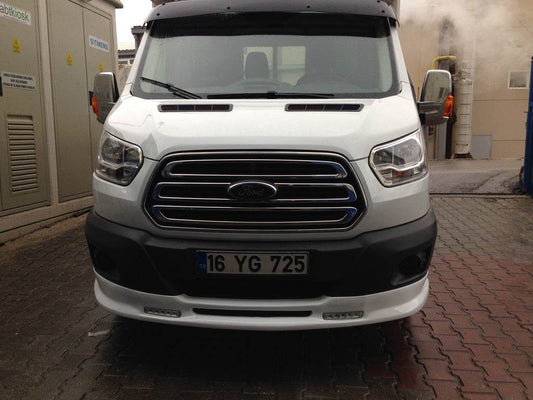 The front bumper spoiler Ince (2014-2019, paintable) for Ford Transit 2014↗ - Reelken Auto