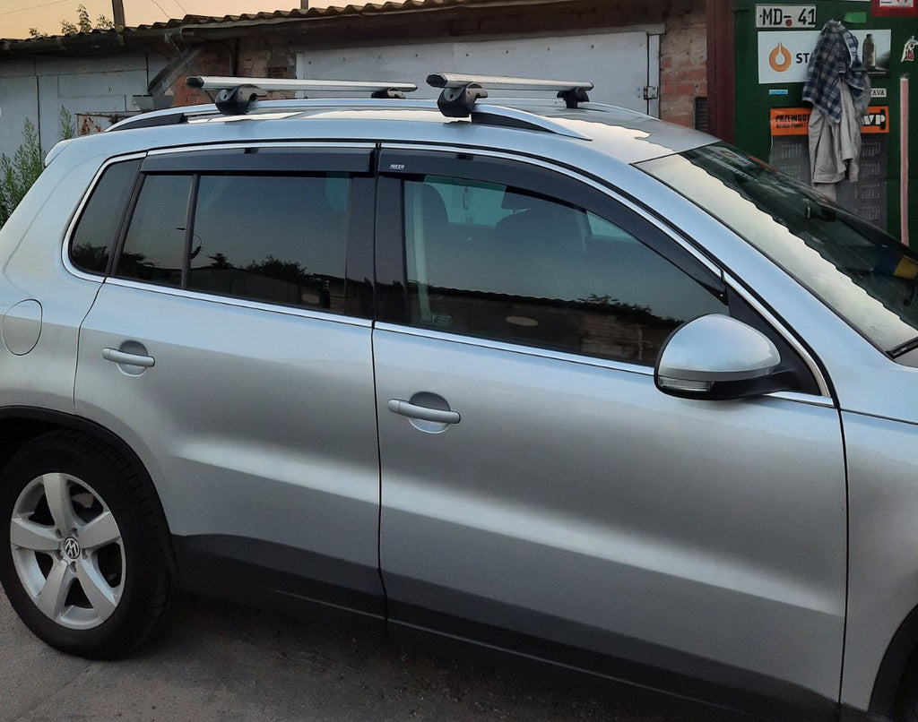 Window Deflectors with Chrome Trim (4 pcs, Niken) for Volkswagen Tiguan 2007-2016 - image 2