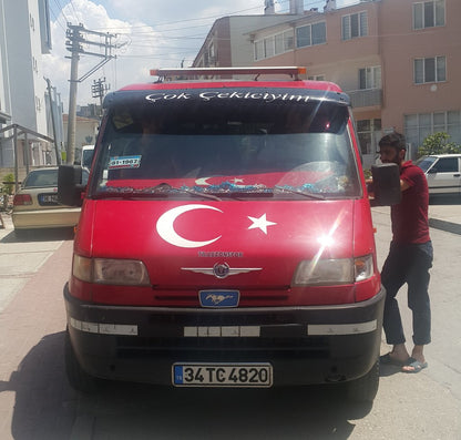 Windshield visor (black gloss, 5mm) for Citroen Jumper 1995-2006 - image 2