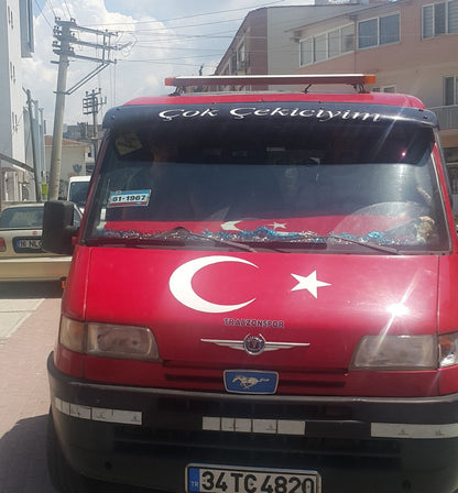 Windshield visor (black gloss, 5mm) for Citroen Jumper 1995-2006 - image 3