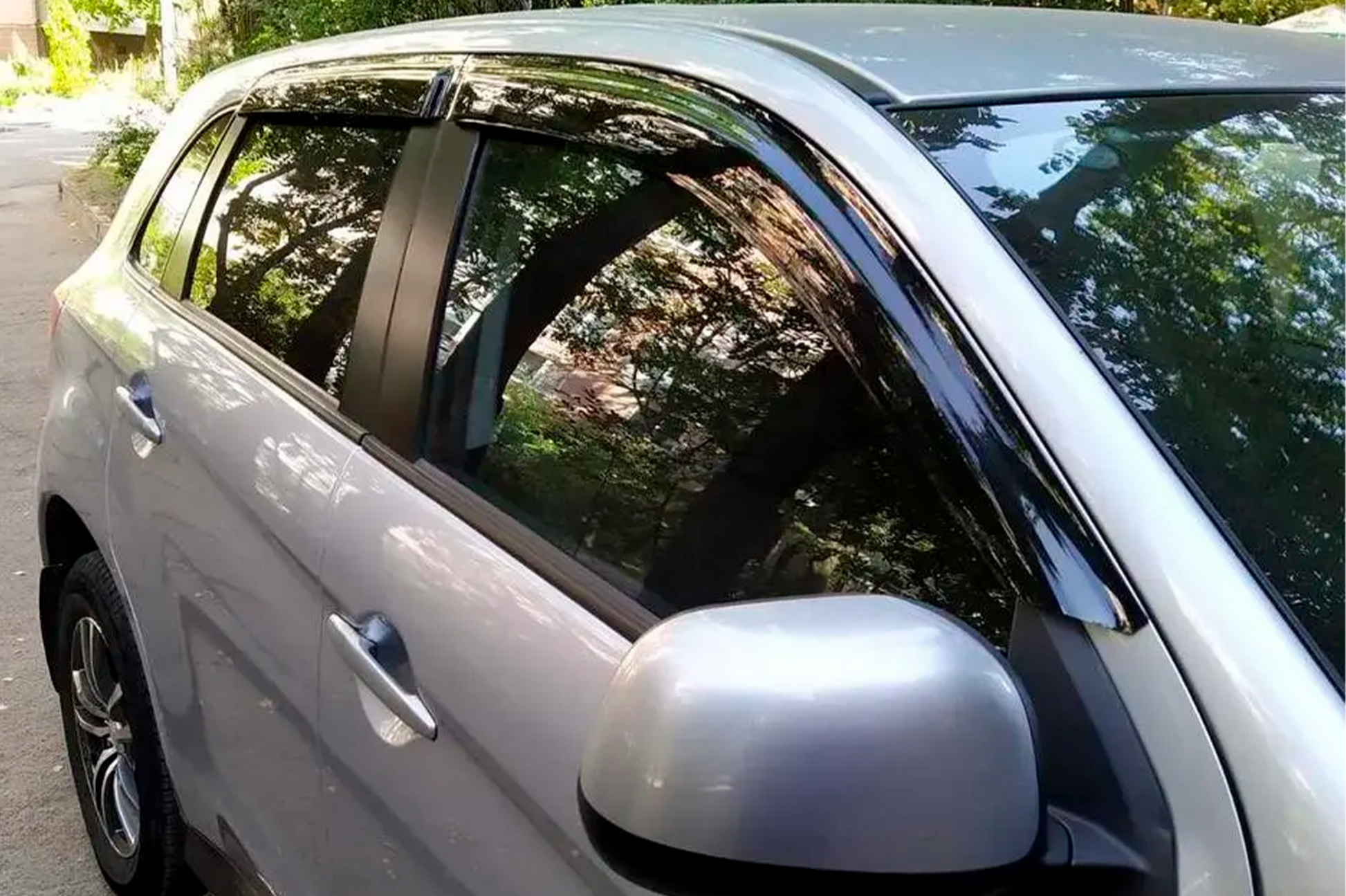 Window Deflectors (4 pcs, HIC) for Mitsubishi ASX 2010-2023 - image 1