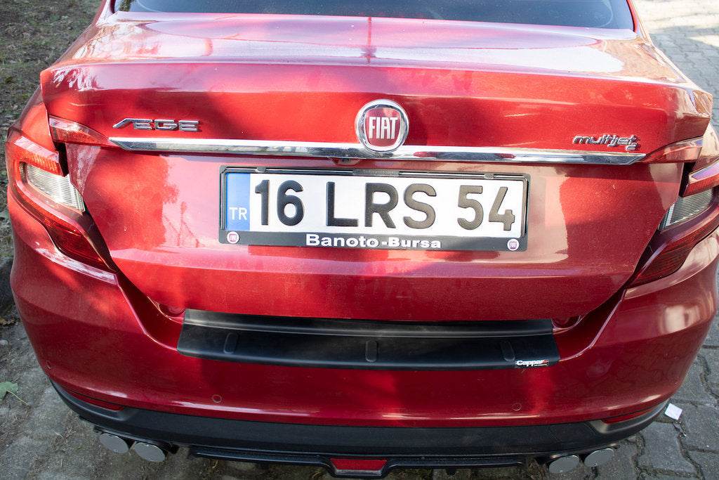 Cover on the rear bumper EuroCap (Sedan, ABS) for Fiat Tipo 2016↗ year - Reelken Auto