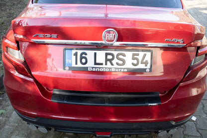 Cover on the rear bumper EuroCap (Sedan, ABS) for Fiat Tipo 2016↗ year - Reelken Auto