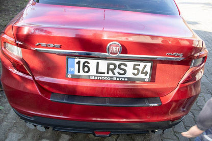 Cover on the rear bumper EuroCap (Sedan, ABS) for Fiat Tipo 2016↗ year - Reelken Auto