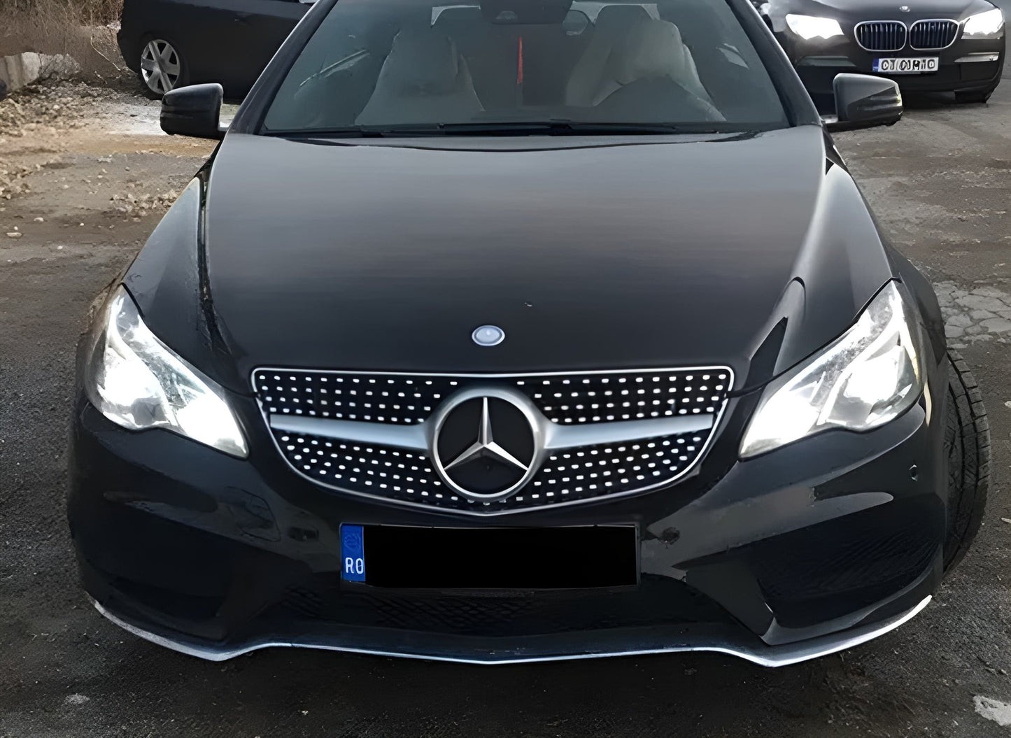 Front Grille (2014-2016, Diamond Silver) for Mercedes E-сlass coupe C207 2010-2017 - image 3