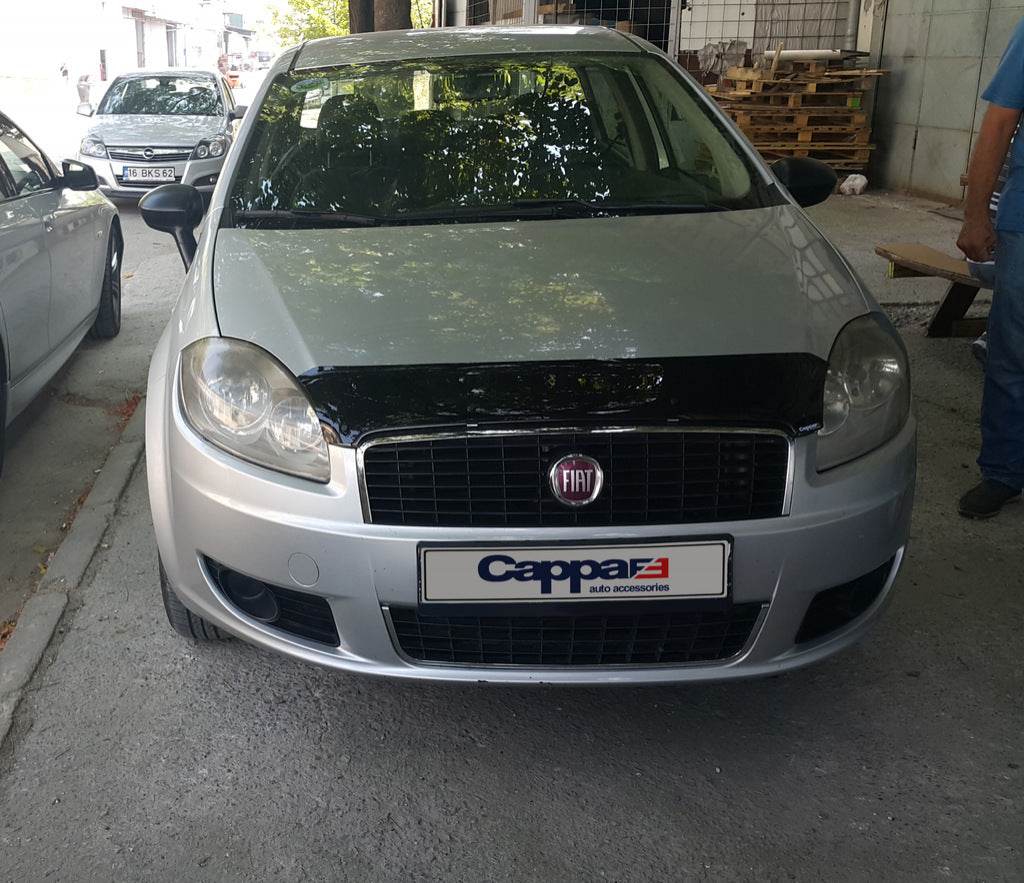 The hood deflector (EuroCap) for Fiat Linea 2006-2018 - Reelken Auto
