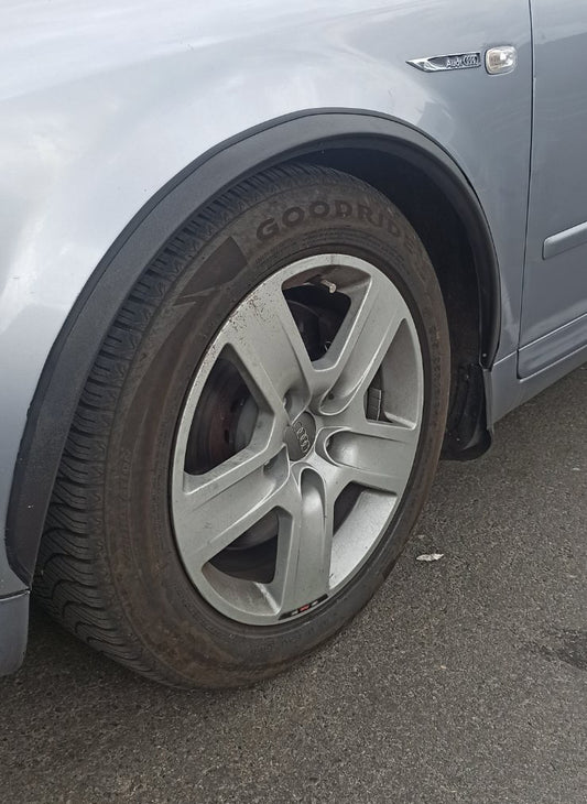 Fender flares (4 pcs, black, ABS plastic) for Audi A4 B6 2000-2004 - image 1