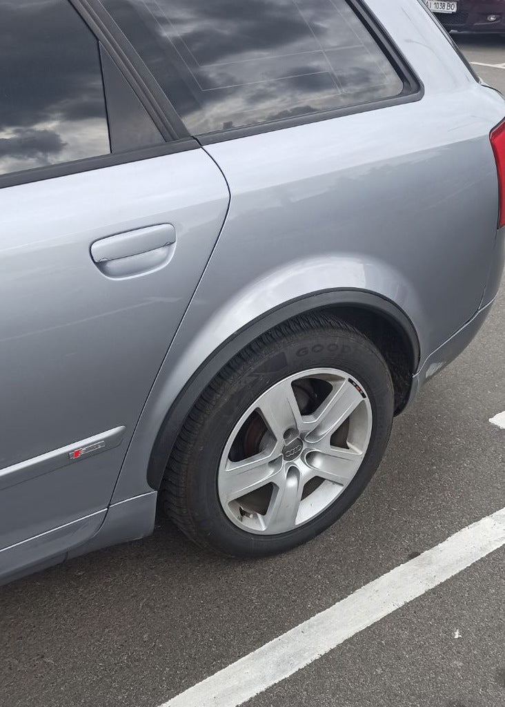 Fender flares (4 pcs, black, ABS plastic) for Audi A4 B6 2000-2004 - image 2