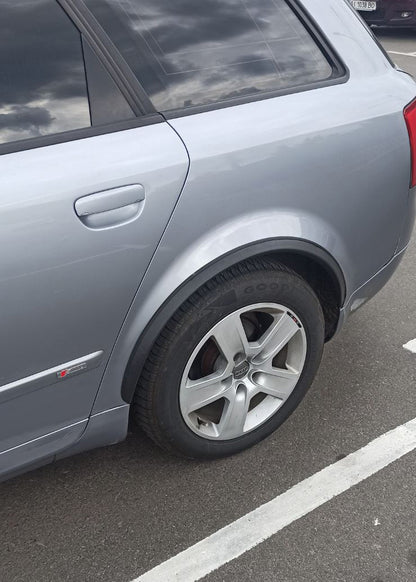 Fender flares (4 pcs, black, ABS plastic) for Audi A4 B6 2000-2004 - image 2