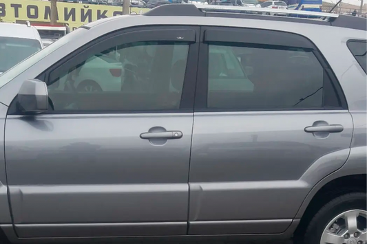 Window Deflectors (4 pcs, HIC) for Kia Sportage 2004-2010 - image 1