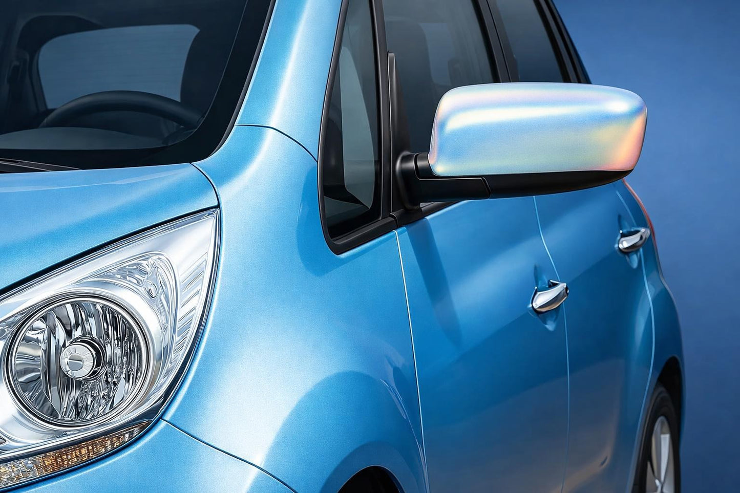 Mirror Covers (2 pcs, Stainless Steel) for Kia Venga 2010-2019 - image 1
