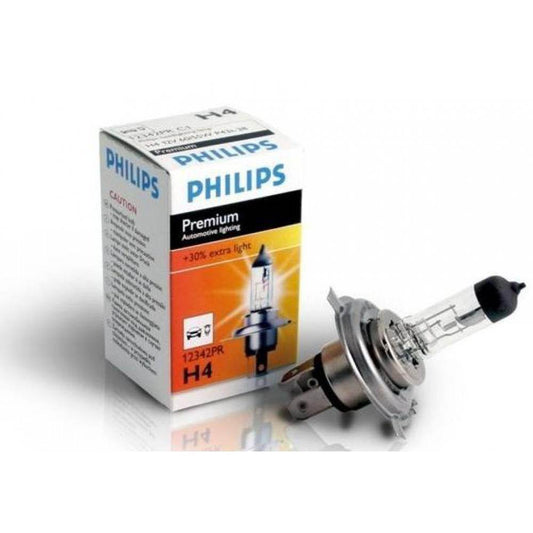 Headlight lamp Philips H4 60 / 55W 12342PR Premium + 30% - Reelken Auto