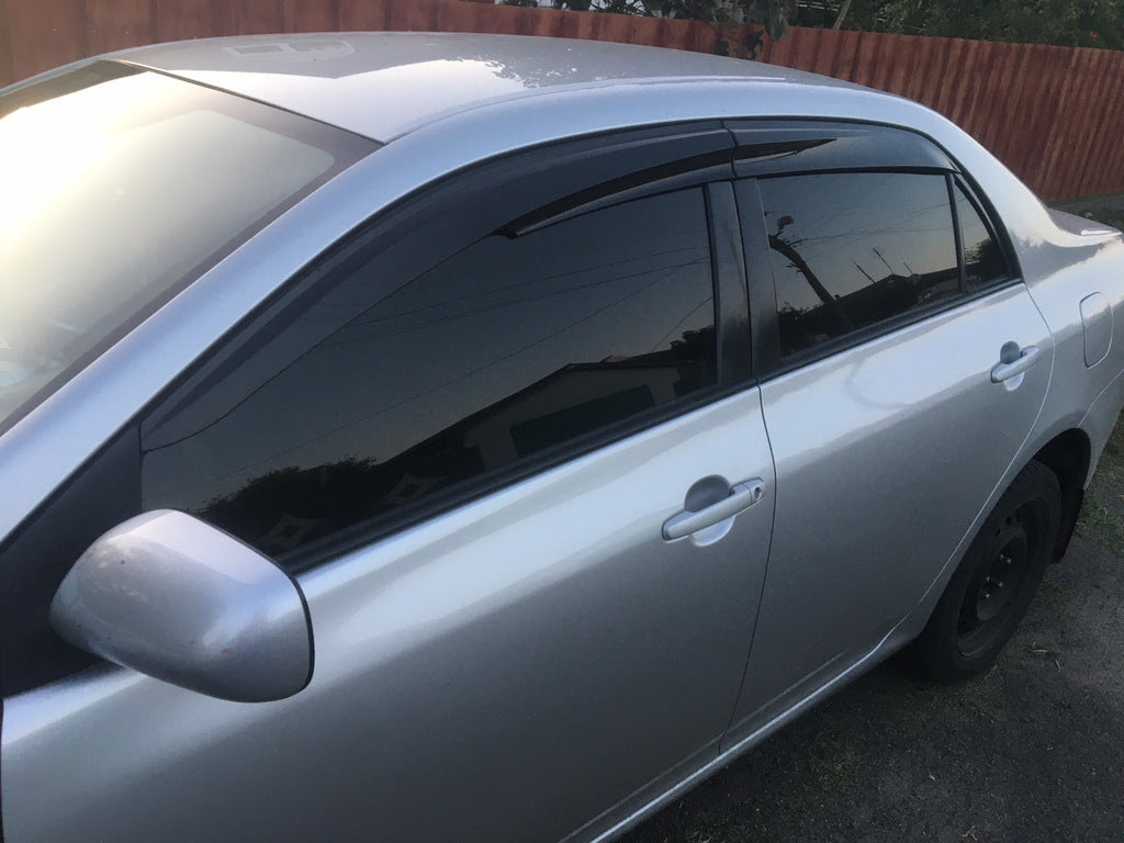 Window Deflectors (4 pcs, Sunplex Sport) for Toyota Corolla 2007-2013 - image 1
