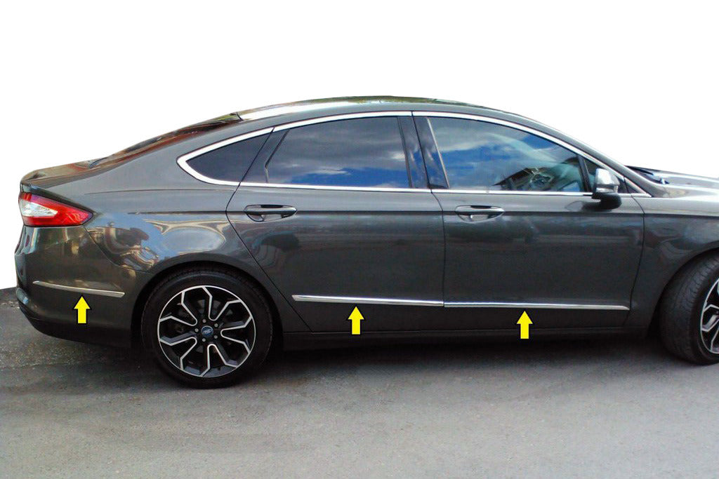 Door Moldings Stainless Steel (6 pcs) for Ford Fusion 2012-2020 - image 1