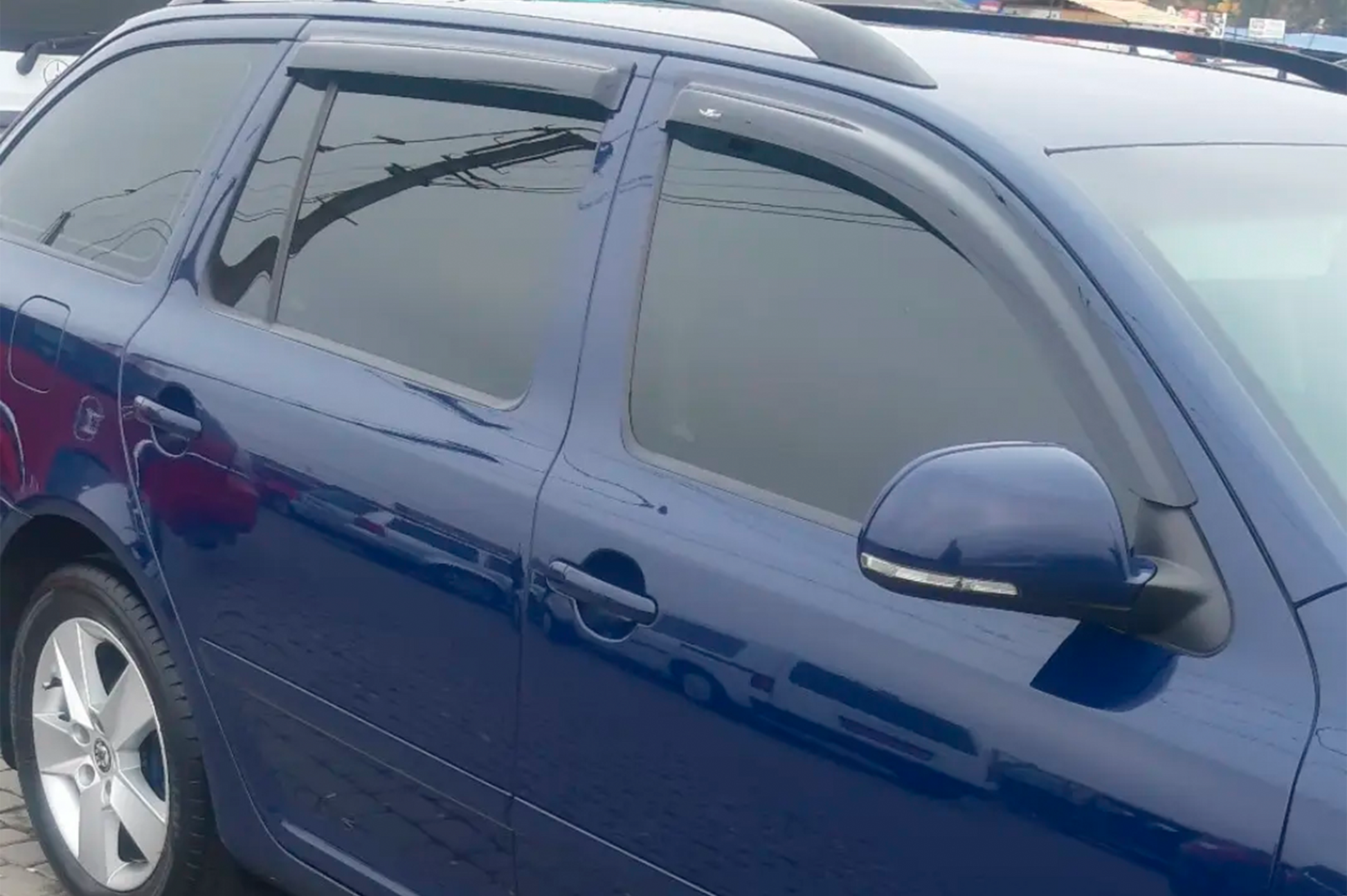 Window Deflectors SW (4 pcs, HIC) for Skoda Octavia II A5 2006-2010 - image 1