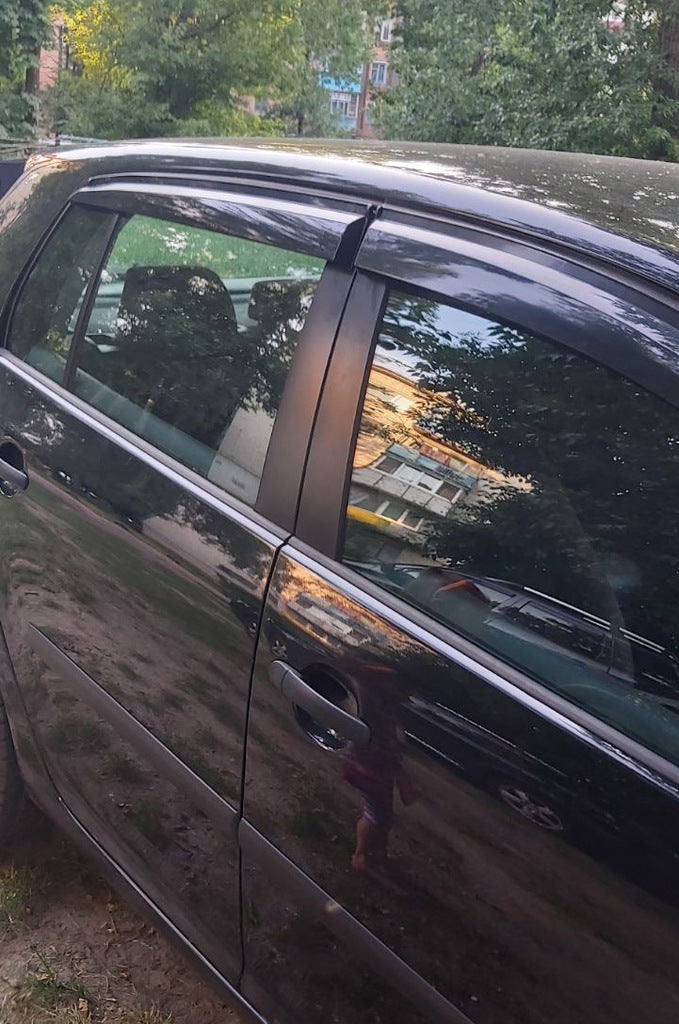 Window Deflectors HB (4 pcs, Sunplex Sport) for Volkswagen Golf 5 2003-2009 - image 8